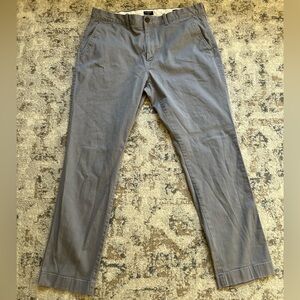 J.Crew Men's Flex Athletic Slim Gray Chinos 34x30